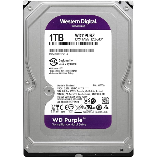 1 TB Güvenlik Kamerası Harddiski | WD Purple