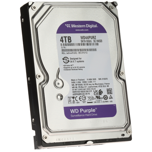 4 TB Güvenlik Kamerası Harddiski | WD Purple