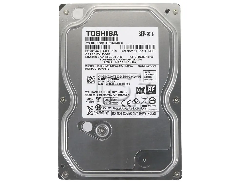 500 GB Güvenlik Kamerası Harddiski | Toshiba