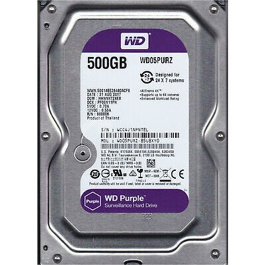 500 GB Güvenlik Kamerası Harddiski | WD Purple