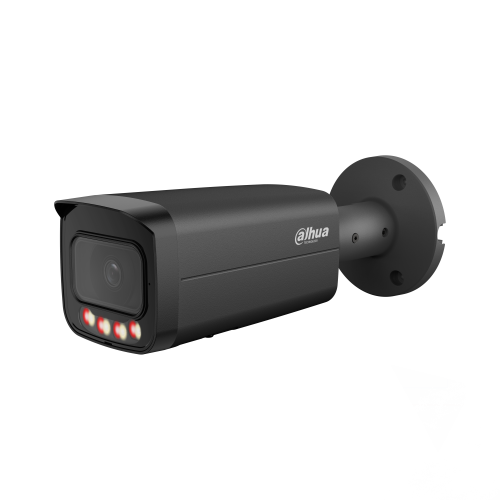 DAHUA IPC-HFW21249T-AS-IL-Black 12Mpix, 3,6mm Lens,SD Kart, Smart Dual Light, H265+, 30Mt Gece Görüşü, IP67, Dahili Mikrofon, PoE Bullet IP Kamera (Siyah)