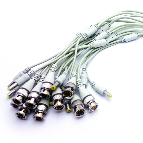 Y-BNC Vidalı BNC ve Power Jack Kamera Bağlantı Seti – 10’lu Paket